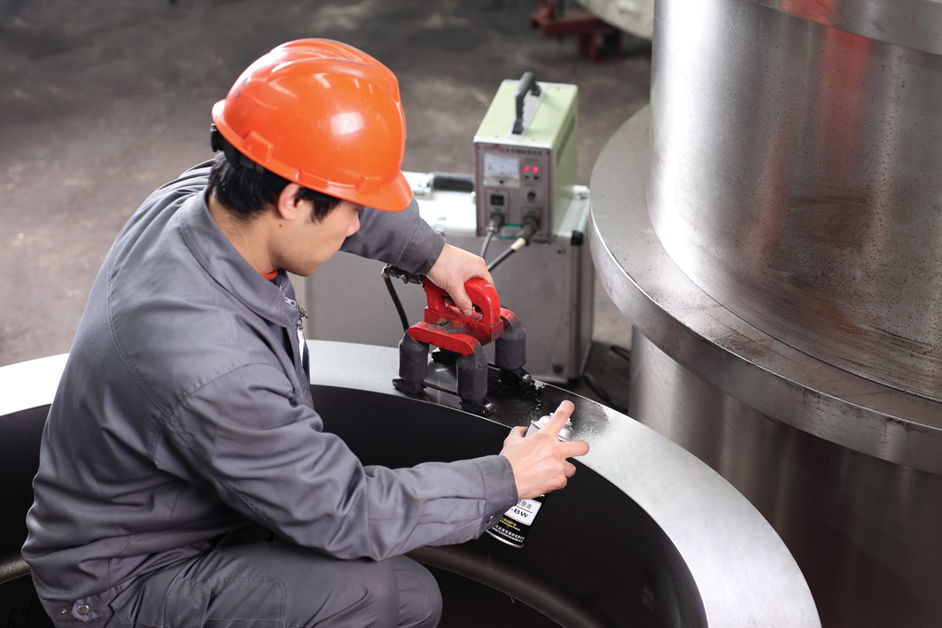 Magnetic particle inspection