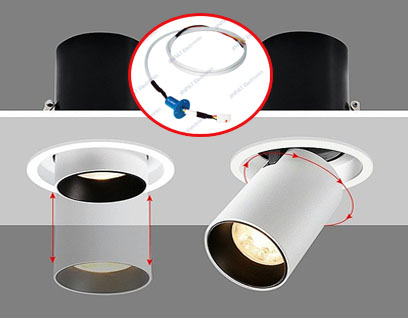 How to light a rotating lamp using a JINPAT miniature slip ring?