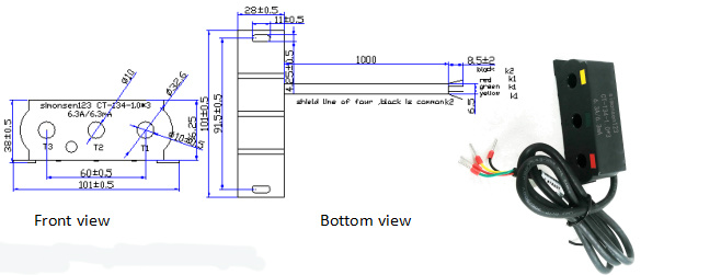 6.3a/6.3ma 134 three phase current transformer