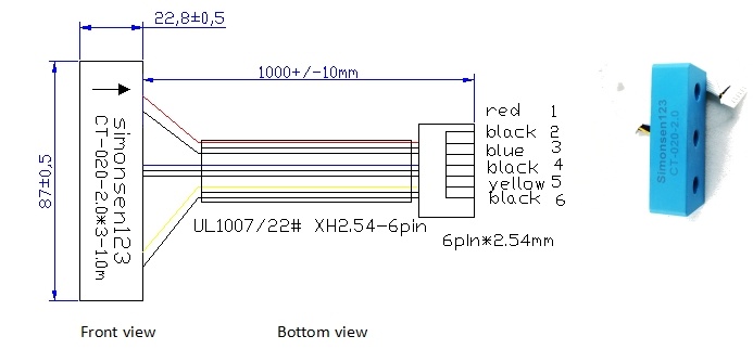 60a/30ma ct 020 three phase current transformer