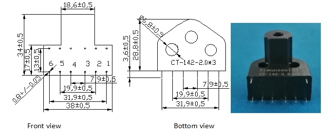 40a 20ma ct 142 three phase current transformer