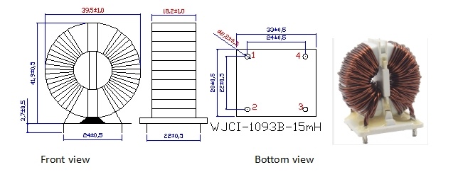15mh/25a 20mh/25a wjci 1093 emc and emi inductor