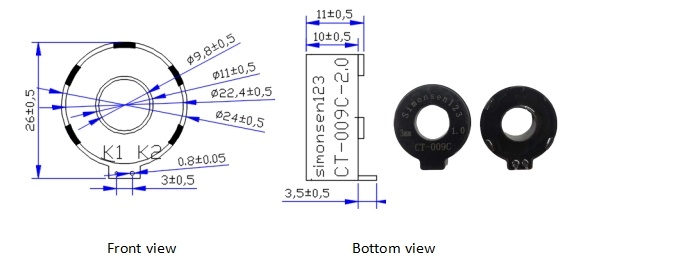 15ma 15ua 15ma 7.5ua ct 009c current transformer