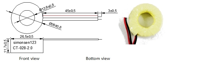 30a/30ma 100a 150a/50ma ct 028 current sensor