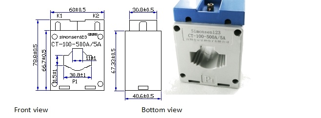 ct 100 200a 250a 400a/100ma current transformer