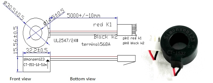50a/50ma 100a/50ma transformer current ct 153z