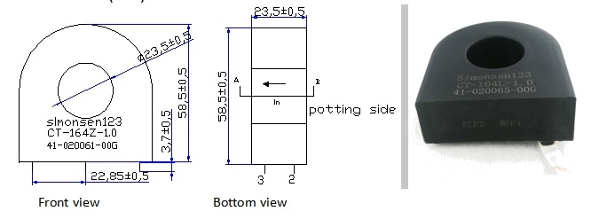200a/200ma 300a/150ma ct 164z current transformer
