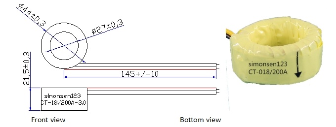 ct 18 200a/66.6ma transformer current