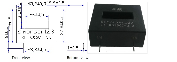 200a 300a/100ma k016ct current transformer