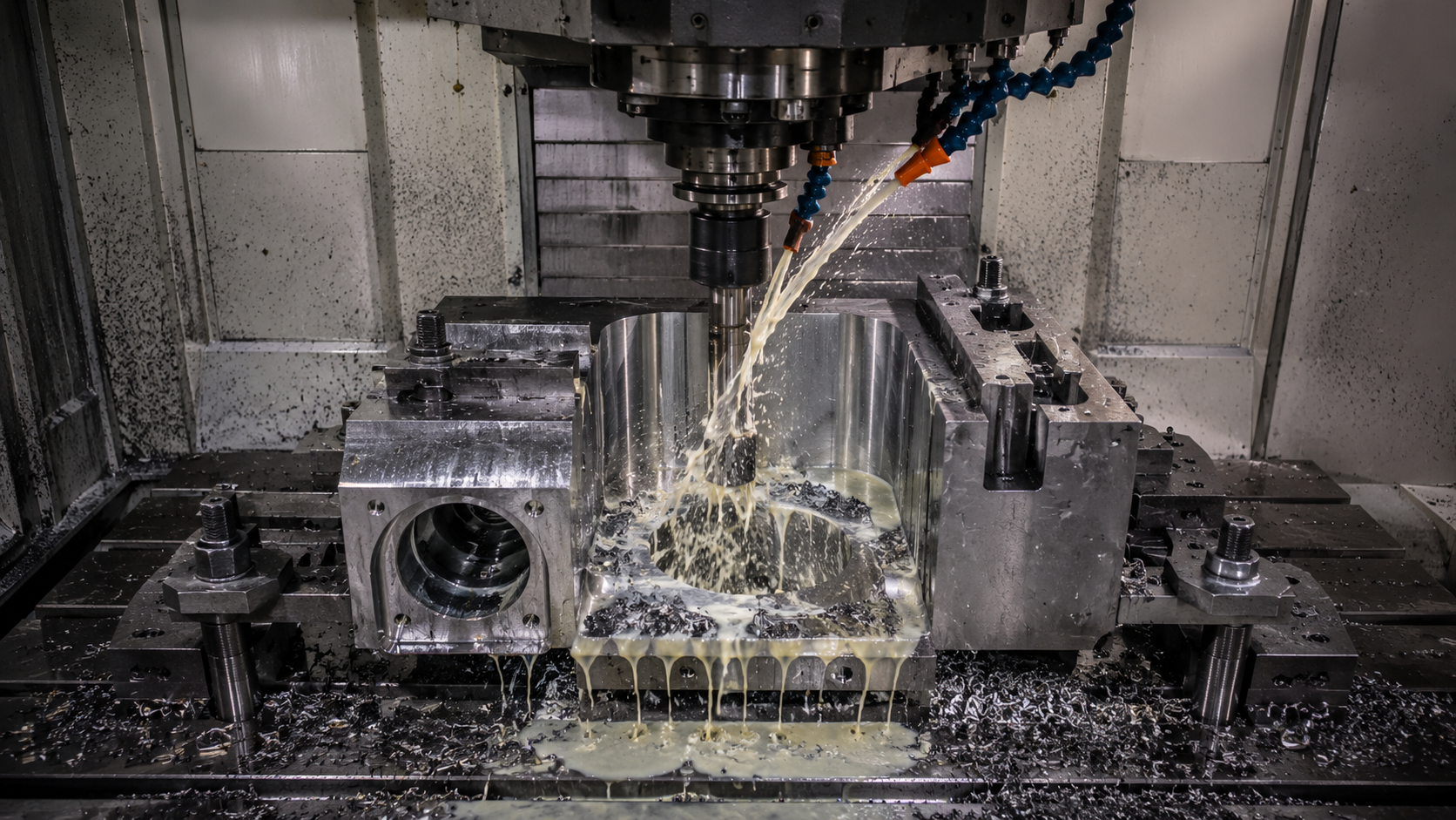 主图：deep cavity cnc machining for custom parts