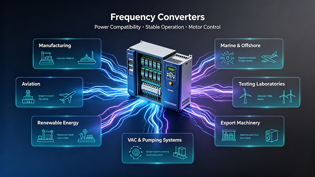 common industries that use frequency converters 配图