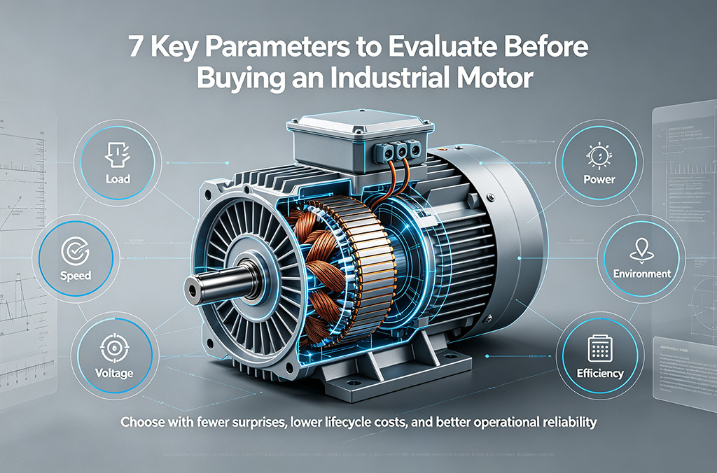 7 key parameters to evaluate before buying an industrial motor 封面