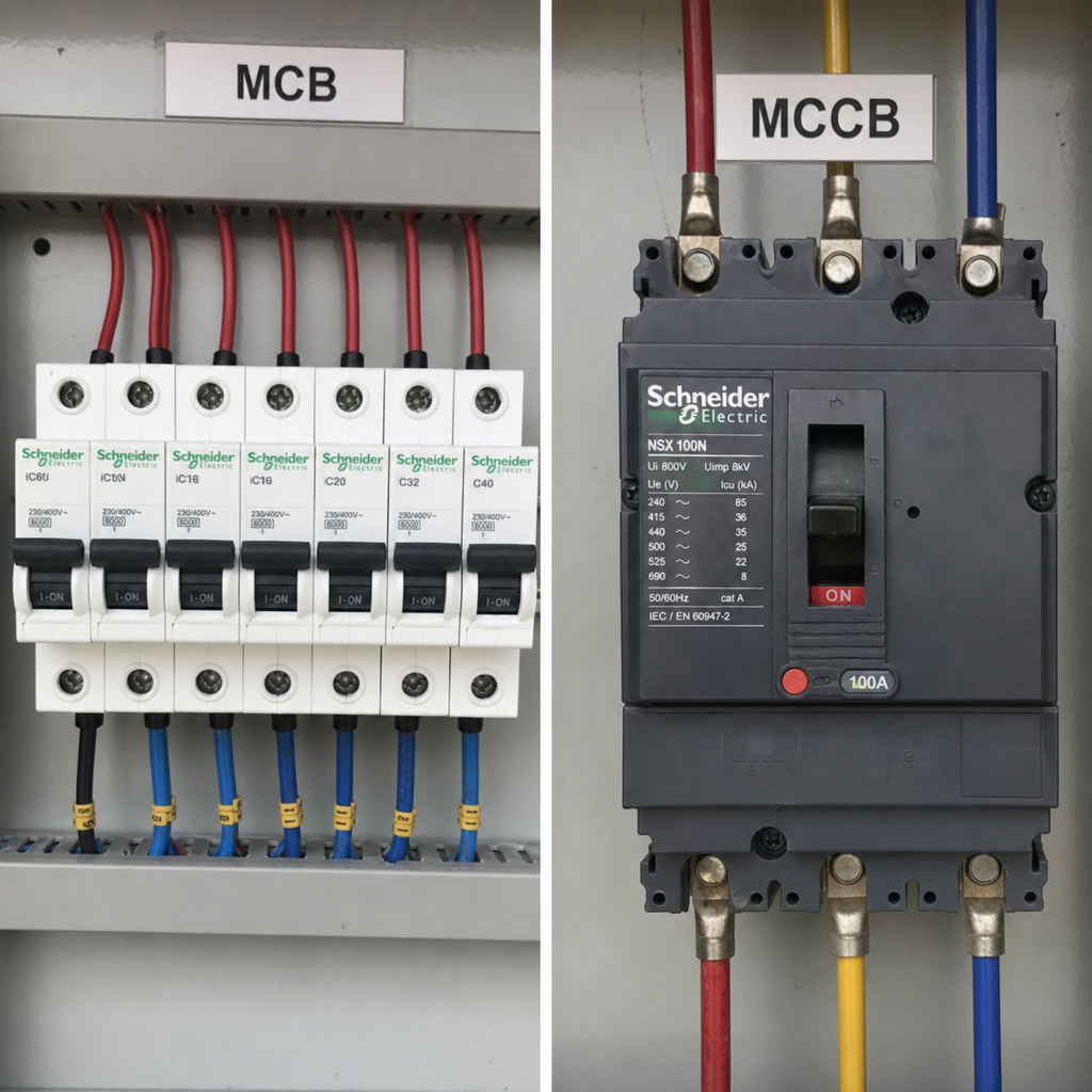 circuit breaker configuration for water pump, fan, compressor & variable frequency drive (vfd) cabinet 3