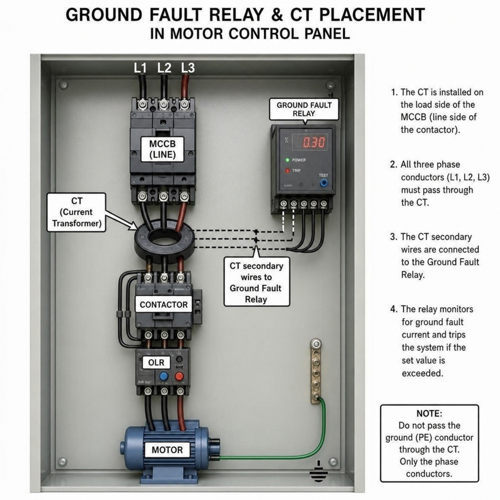 circuit breaker configuration for water pump, fan, compressor & variable frequency drive (vfd) cabinet 5
