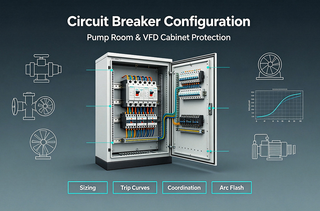 circuit breaker configuration for water pump, fan, compressor & variable frequency drive (vfd) cabinet 封面