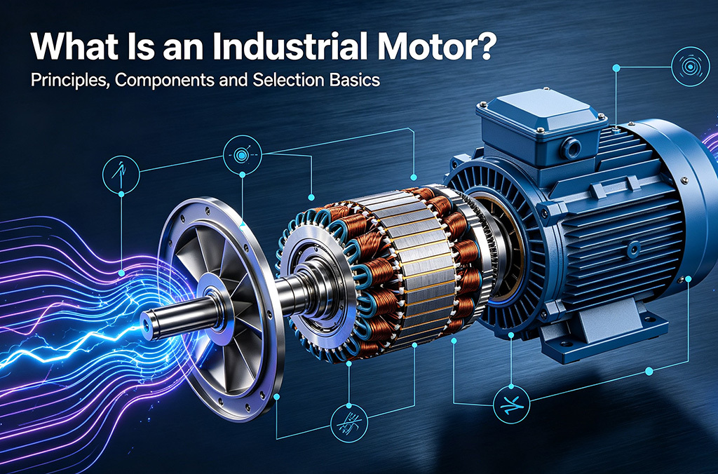 what is an industrial motor working principle basic components 封面