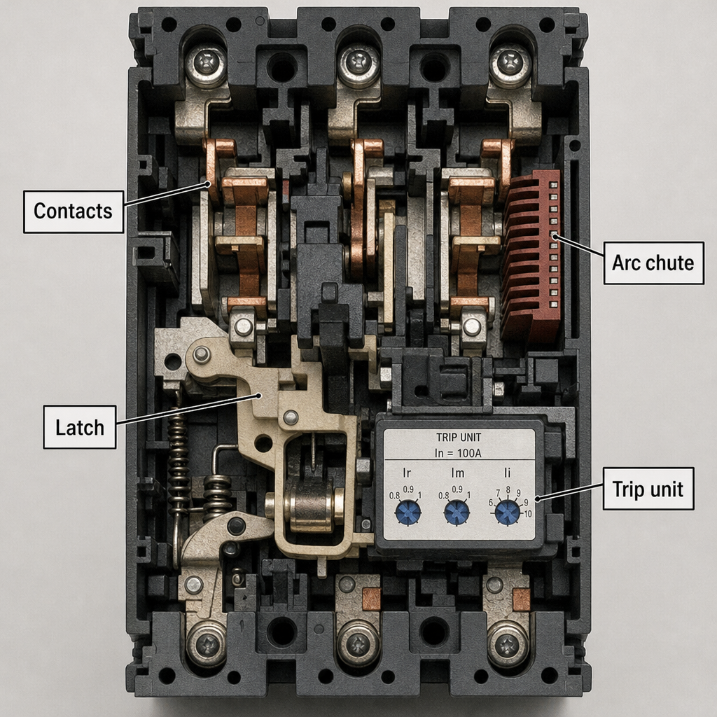 26.10.20 circuit breaker internal structure & working principle thermal trip vs magnetic trip full breakdown 1