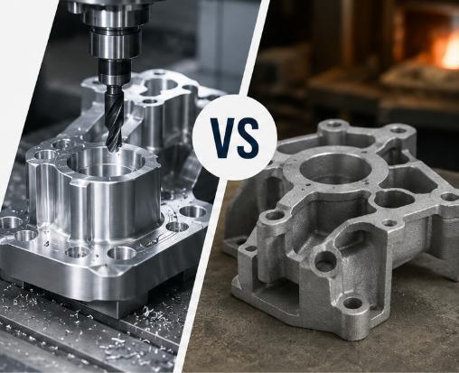 cnc machining vs casting