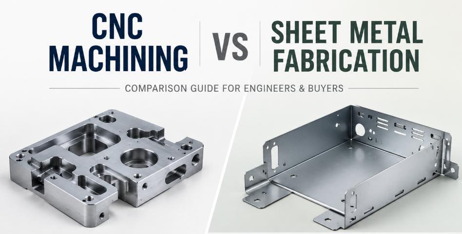 cnc machining vs sheet metal fabrication