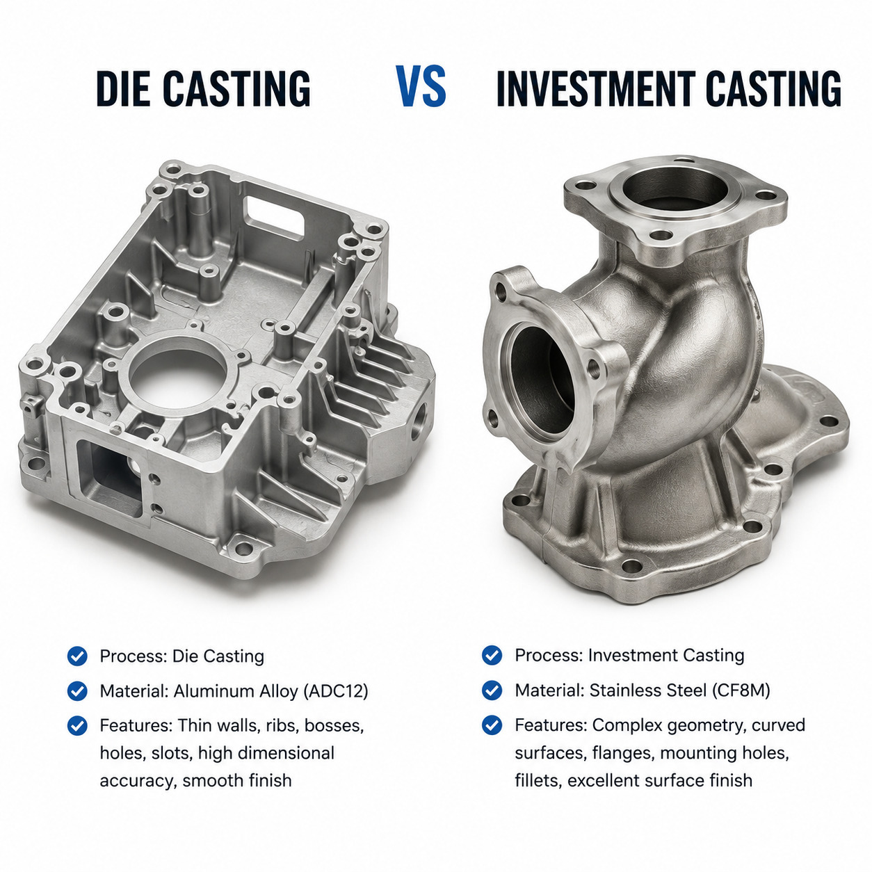 10 die casting vs investment casting
