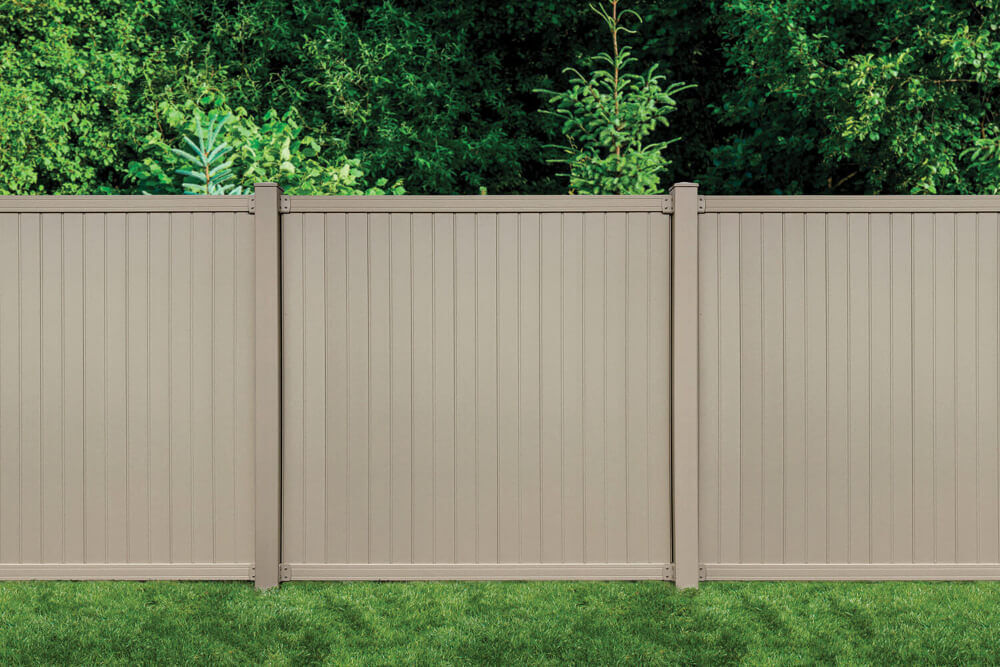 6' x 6' belfast privacy fence panels and gate tan