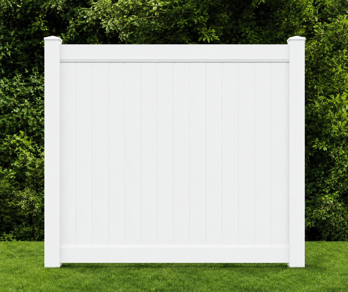 6' × 6' snap together vinyl fence panels