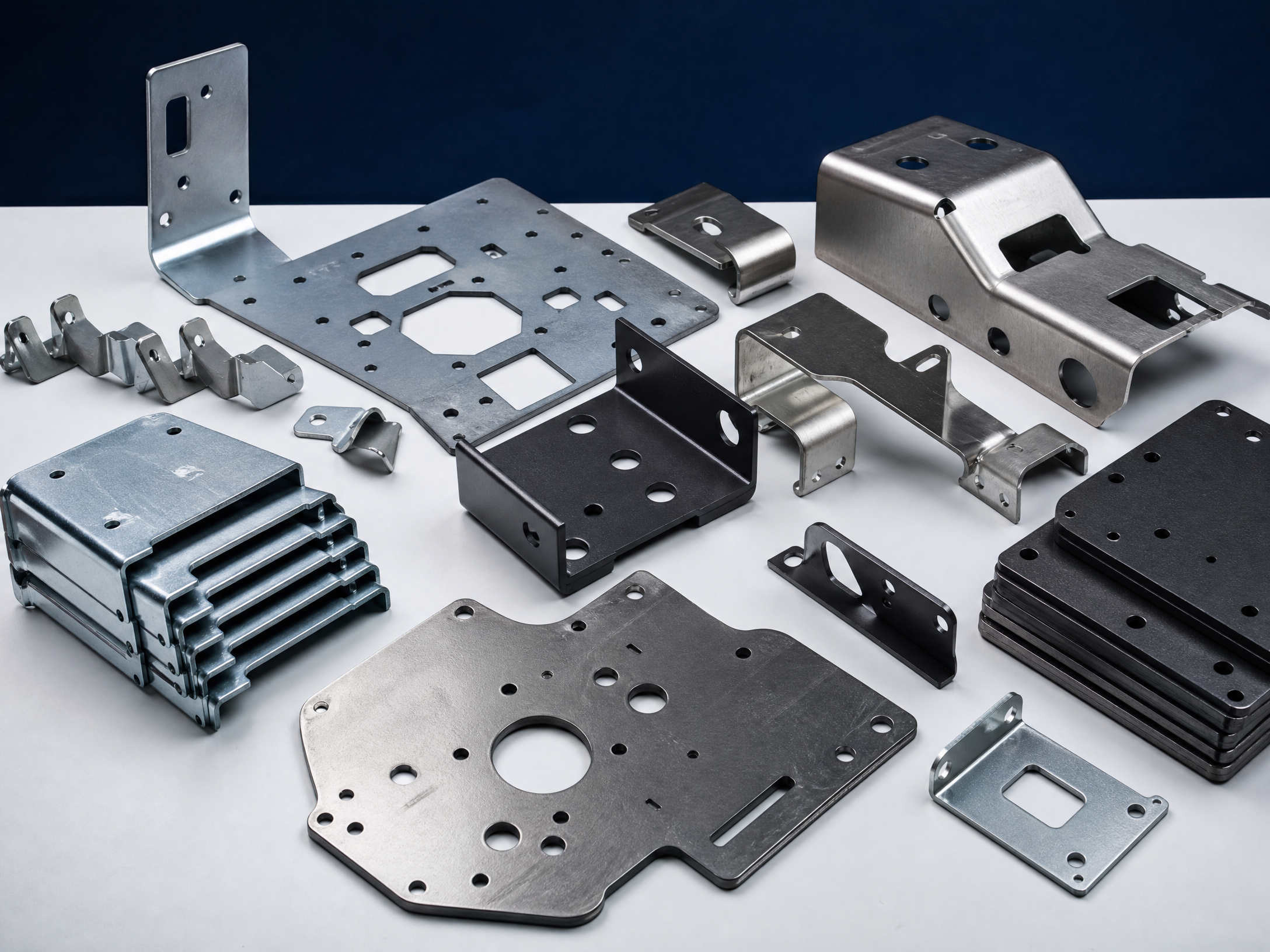 laser cut, bent & stamped sheet metal components