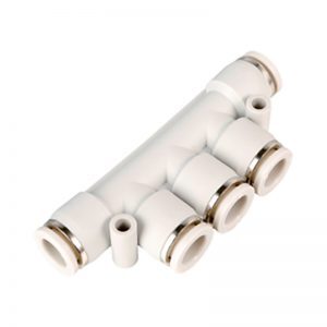 PK Plastic five-way Union triple fitting