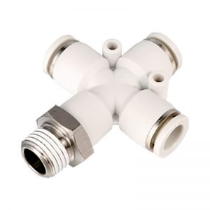 PZB male thread side tee union fitting