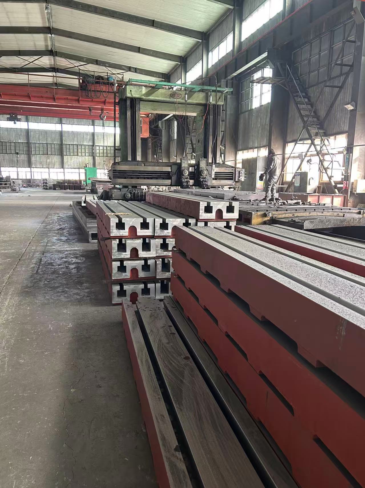 cast iron ground rails (cast iron t slots / cast iron guide rails): core carrier for linear load bearing and ground datum positioning of heavy duty equipment