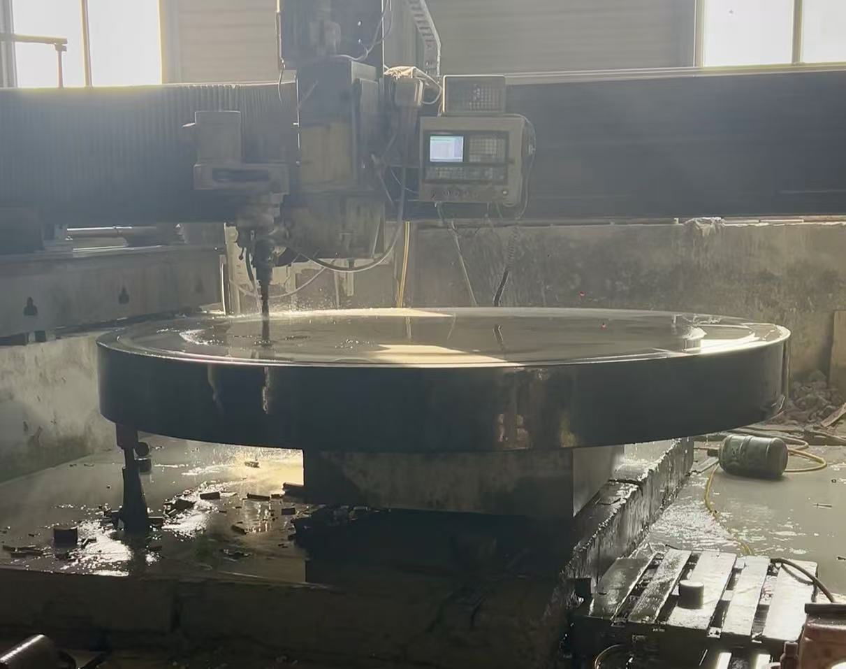 granite/marble circular platforms: exclusive datum carrier for machining and inspection of circular workpieces