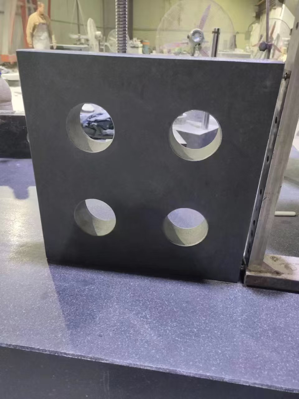 marble square ruler (marble/granite material optional)