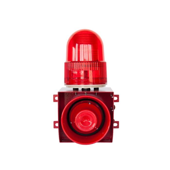 audible and visual alarm