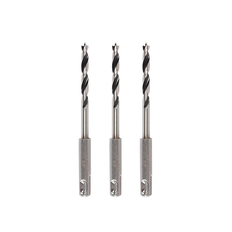 sds plus shank wood brad point twist drill bit