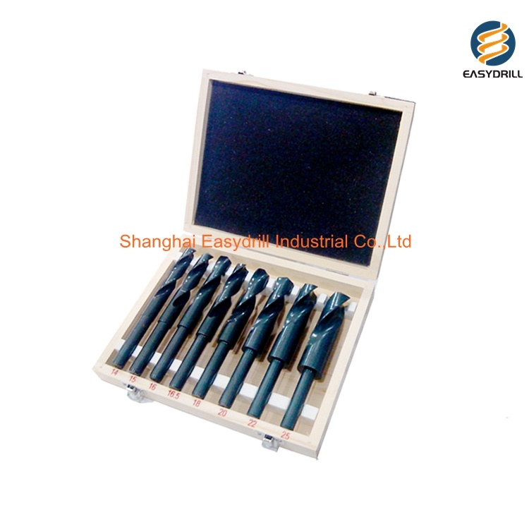 8pcs reduced shank hss twist drill bits set
