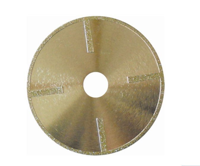 electroplated diamond saw blade with protection segments