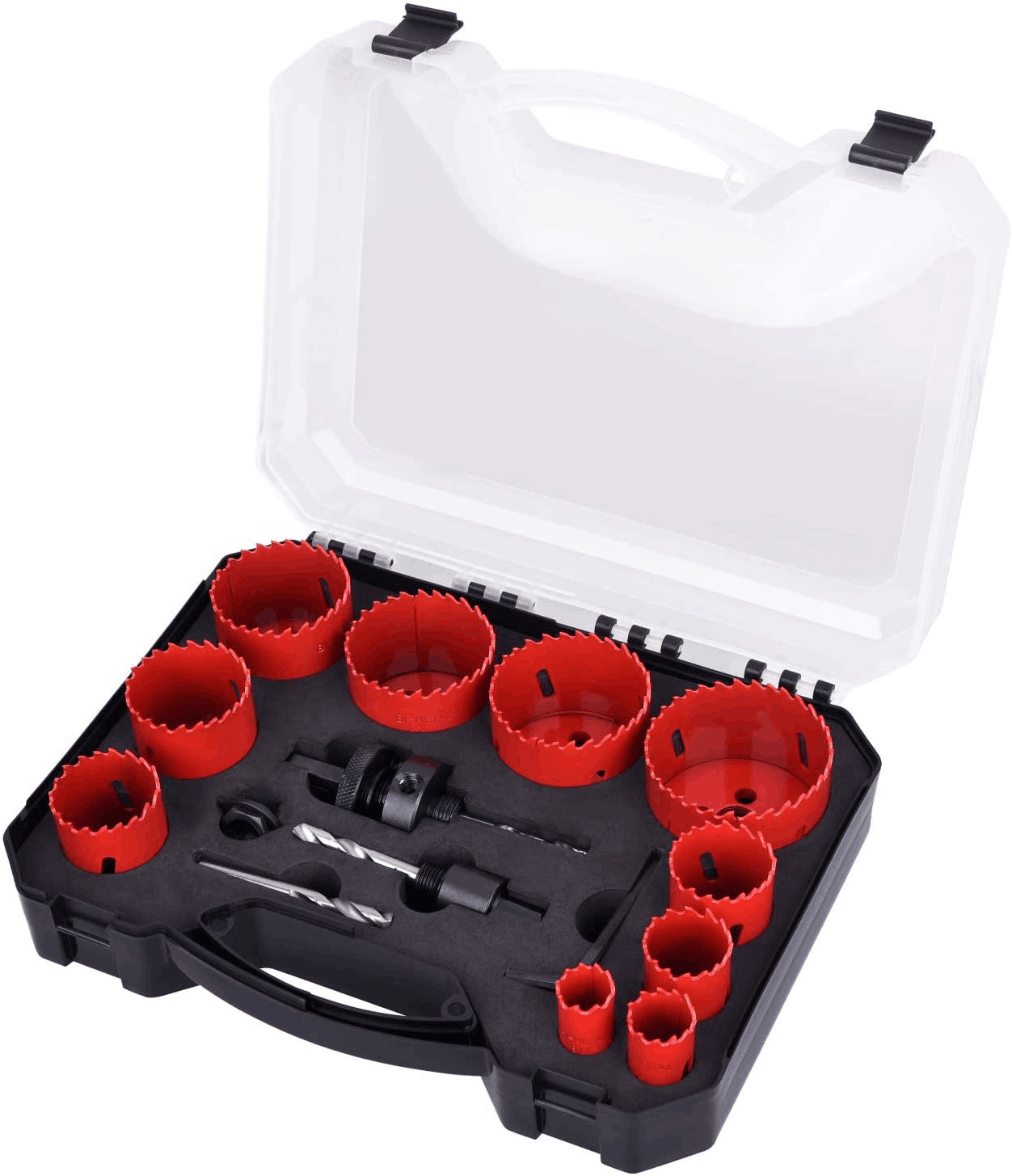 10pcs hss m42 bi metal hole saw set high durability for multi material cutting