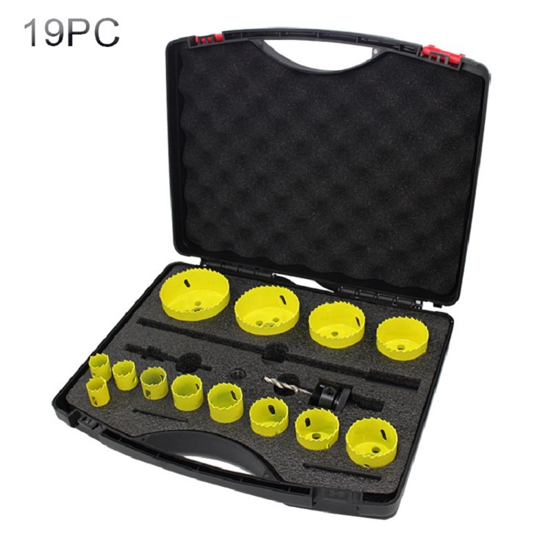 13pcs hss m42 bi metal hole saw set high durability for multi material cutting