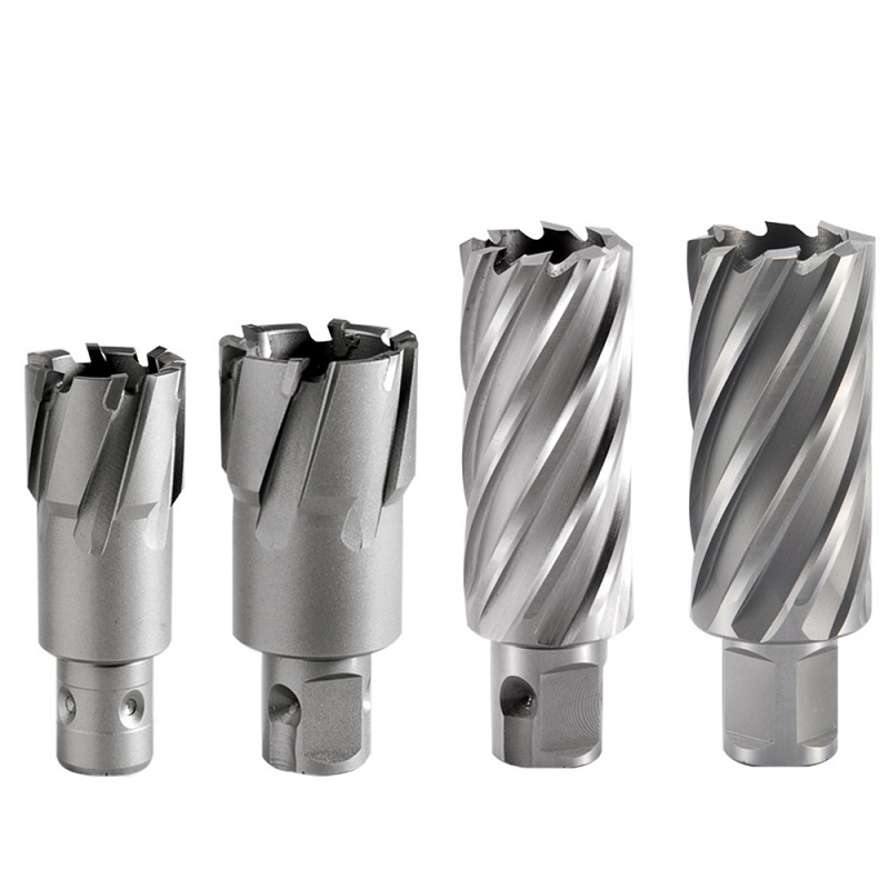 Four TCT annular cutters with tungsten carbide cutting tips