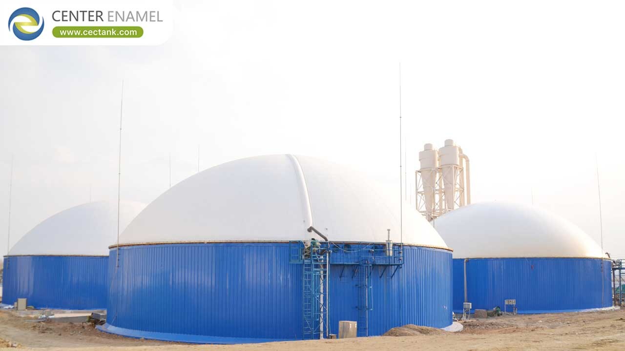 bolted steel biogas tanks