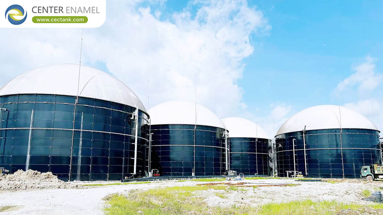 botled steel biogas tanks