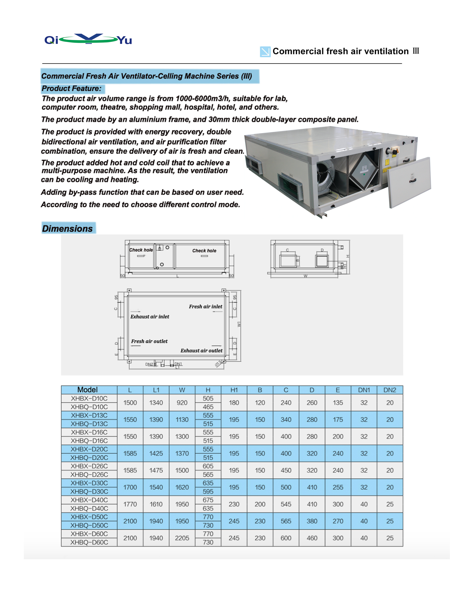 commercial fresh air ventilation iii