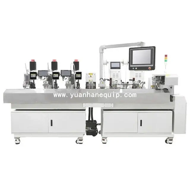 cable double side crimping and number tube insertion machine