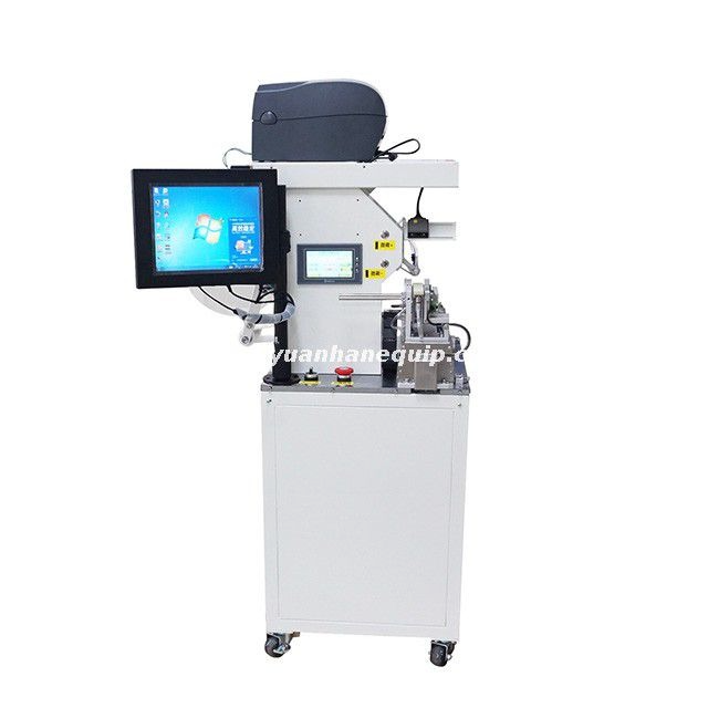 wire label printing and folding machine with ipc