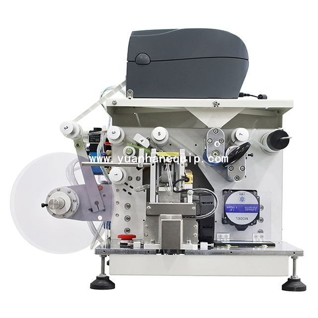 desktop label printing and folding machine for wire harness