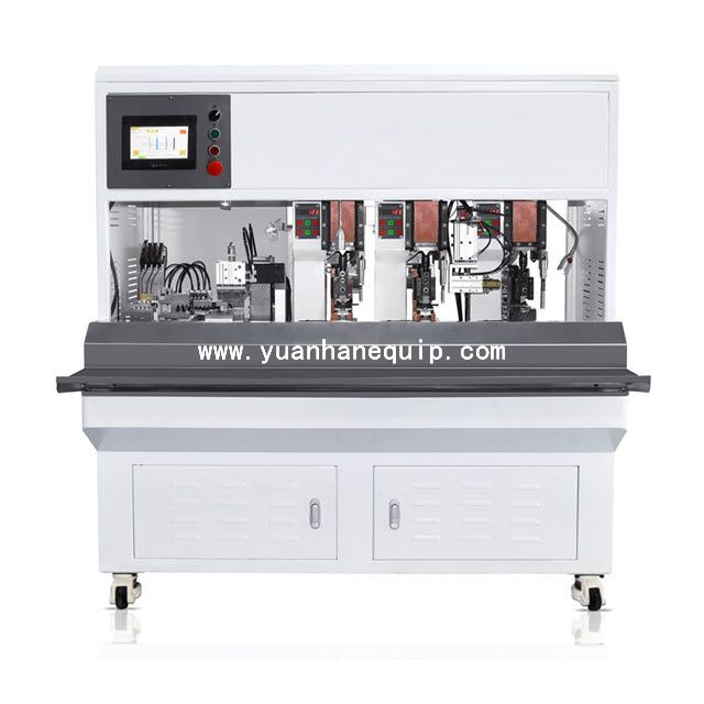 4 core power cord stripping and crimping machine