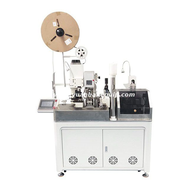 fully automatic wire single end rubber seals crimping and tinning machine