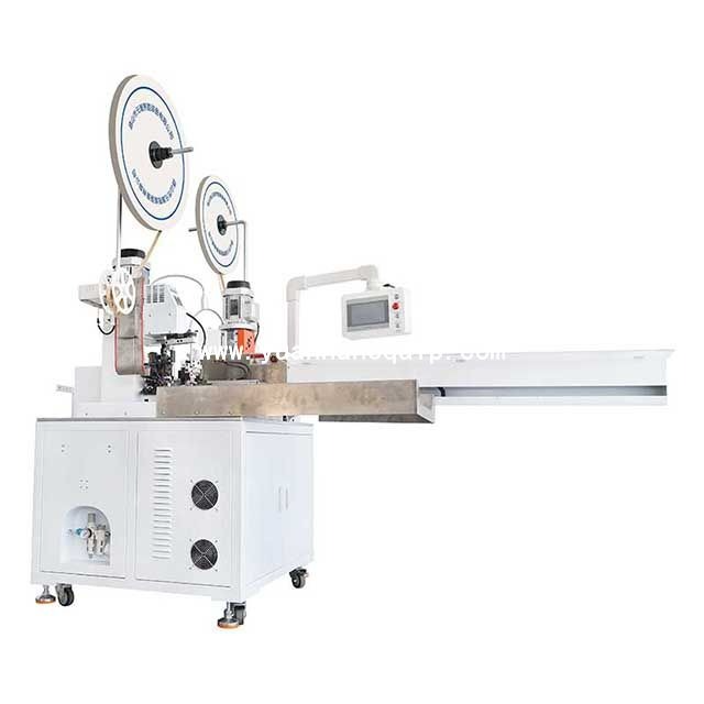 servo motor five wire double head crimping machine