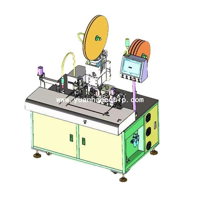 multi core wire color separation, housing insertion and tinning machine