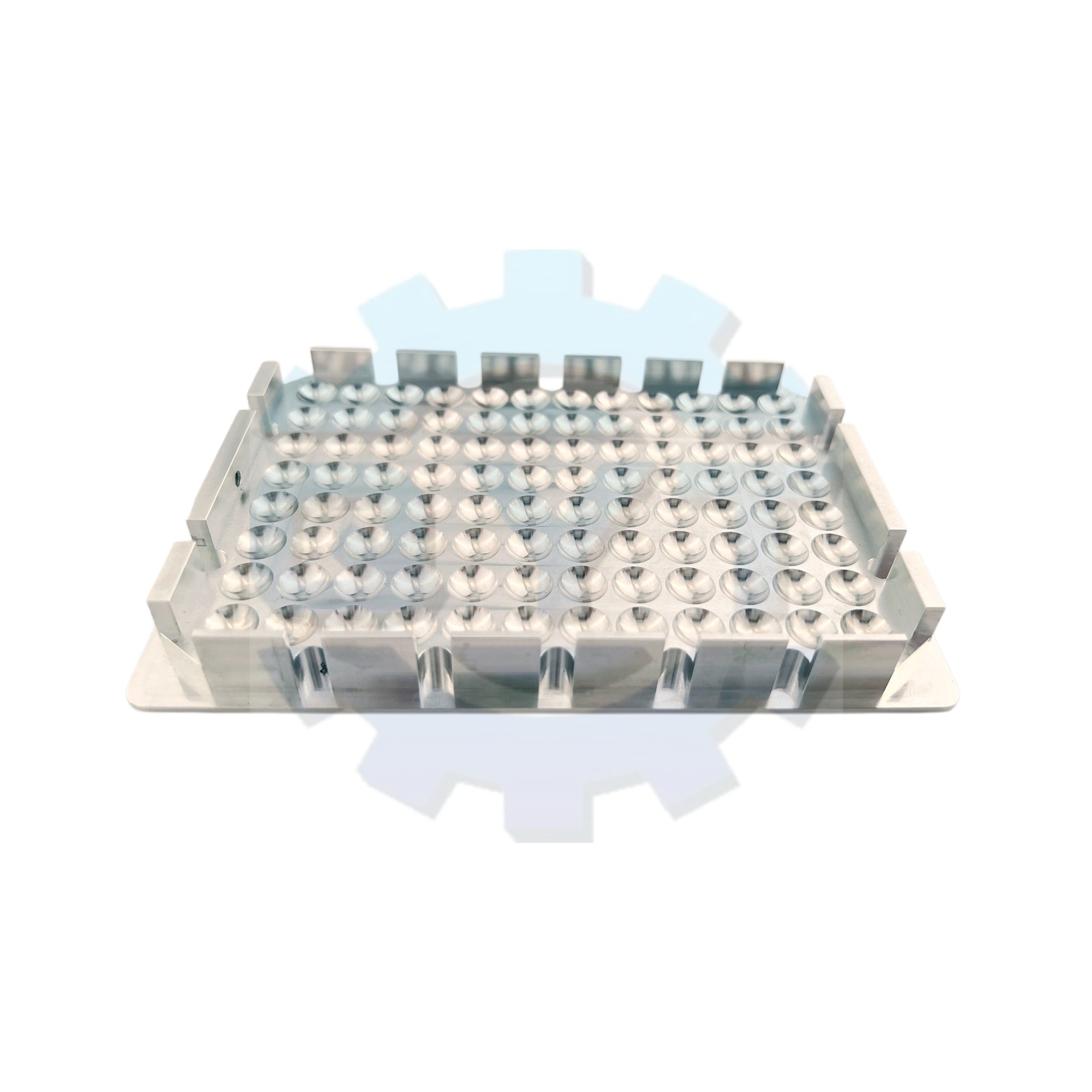 u bottom 96 well plate metal positioning insert